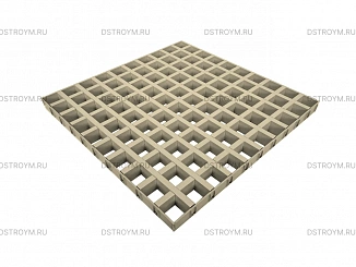 Потолок Грильято 60x60, DL (GL) 15, 47/0,4 мм, бежевый