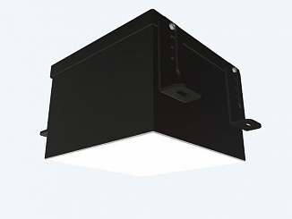 Светильник светодиодный DOWNLIGHT DL-GRILL 18W, ячейка 150x150, opal, 136x136x75, 3000К, IP54, черный