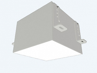 Светильник светодиодный DOWNLIGHT DL-GRILL 18W, ячейка 150x150, opal, 136x136x75, 3000К, IP40, белый