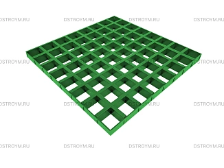 Потолок Грильято 86x86, DL (GL) 15, 47/0,4 мм, салатовый