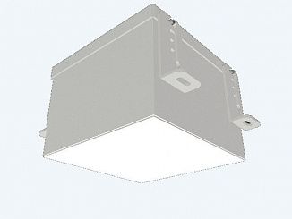 Светильник светодиодный DOWNLIGHT DL-GRILL 24W, ячейка 150x150, opal, 136x136x75, 3000К, IP54, белый