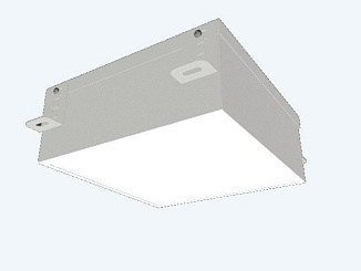 Светильник светодиодный DOWNLIGHT DL-GRILL 20W, ячейка 200x200, opal, 186x186x80, 3000К, IP54, белый