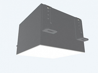 Светильник светодиодный DOWNLIGHT DL-GRILL 18W, ячейка 150x150, opal, 136x136x75, 4000К, IP40, серый