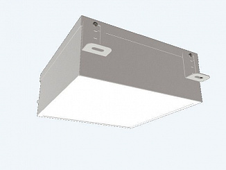 Светильник светодиодный DOWNLIGHT DL-GRILL 20W, ячейка 200x200, opal, 186x186x80, 4000К, IP54, белый