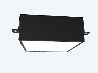 Светильник светодиодный DOWNLIGHT DL-GRILL 20W, ячейка 200x200, opal, 186x186x80, 4000К, IP54, черный