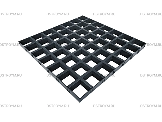 Потолок Грильято 86x86, DL (GL) 15, 47/0,4 мм, антрацит