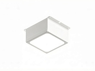 Светодиодный светильник Pelin PIX 220V, 10W, opal, 75x75, 5000K, грильято, белый