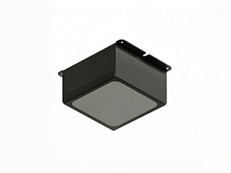 Светодиодный светильник Pelin PIX 220V, 10W, opal, 75x75, 5000K, грильято, черный